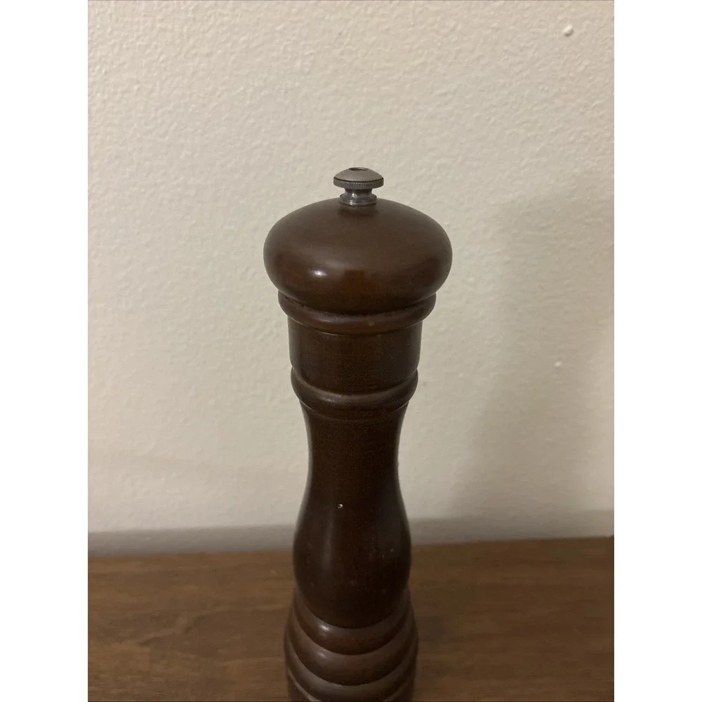 Peugeot Pepper Mill Grinder Made In France Wooden Chocolate Brown 10.5 Inch